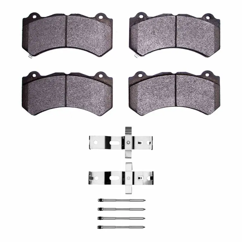 Dynamic Friction 2022-2025 Rivian R1s Front 5000 Advanced Ceramic Brake Pads And Hardware Kit 1