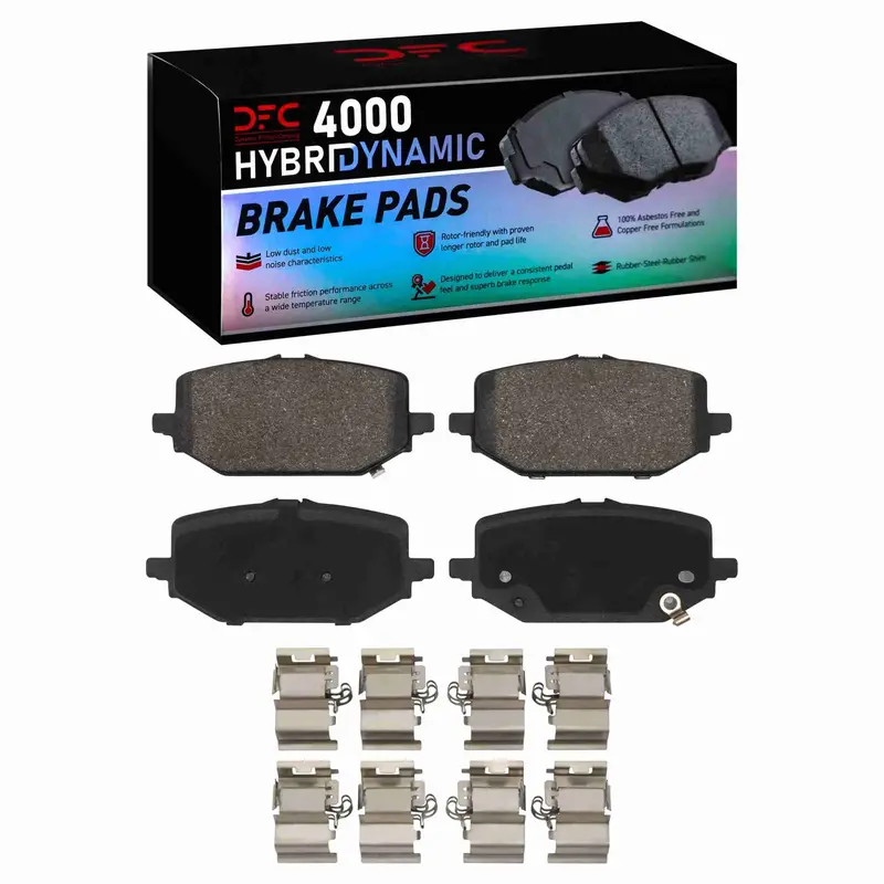 Dynamic Friction 2022-2026 Acura Mdx Rear 4000 Hybridynamic Brake Pads And Hardware Kit 1