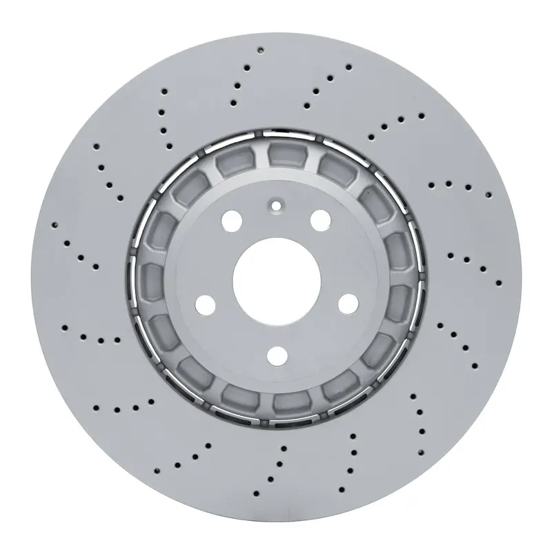 Dynamic Friction 2022-2026 Audi Rs3 Front Drilled Hi-Carbon Alloy Geomet Coated Rotor 1