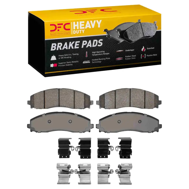 Dynamic Friction 2023-2025 Ford F-350 Super Duty 4Wd Rear Heavy Duty Pads And Hardware Kit 1