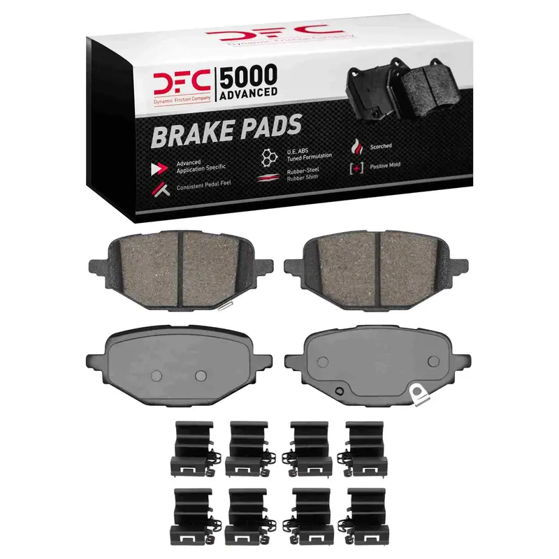 Dynamic Friction 2023-2025 Mazda Cx-1950 Rear 5000 Advanced Ceramic Brake Pads And Hardware Kit 1