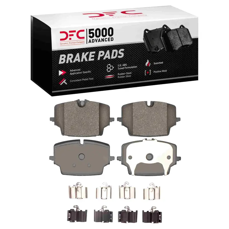 Dynamic Friction 2023-2026 Bmw 228I Gran Coupe Front 5000 Advanced Low Metallic Brake Pads And Hardware Kit 1