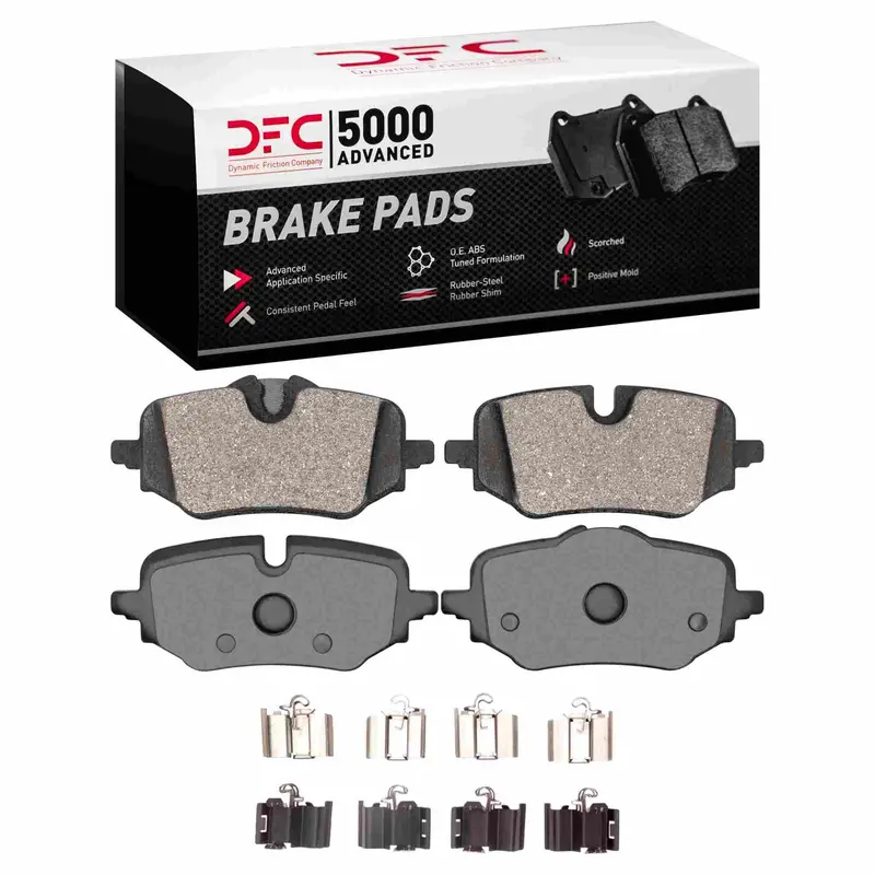 Dynamic Friction 2023-2026 Bmw 228I Xdrive Gran Coupe Rear 5000 Advanced Low Metallic Brake Pads And Hardware Kit 1