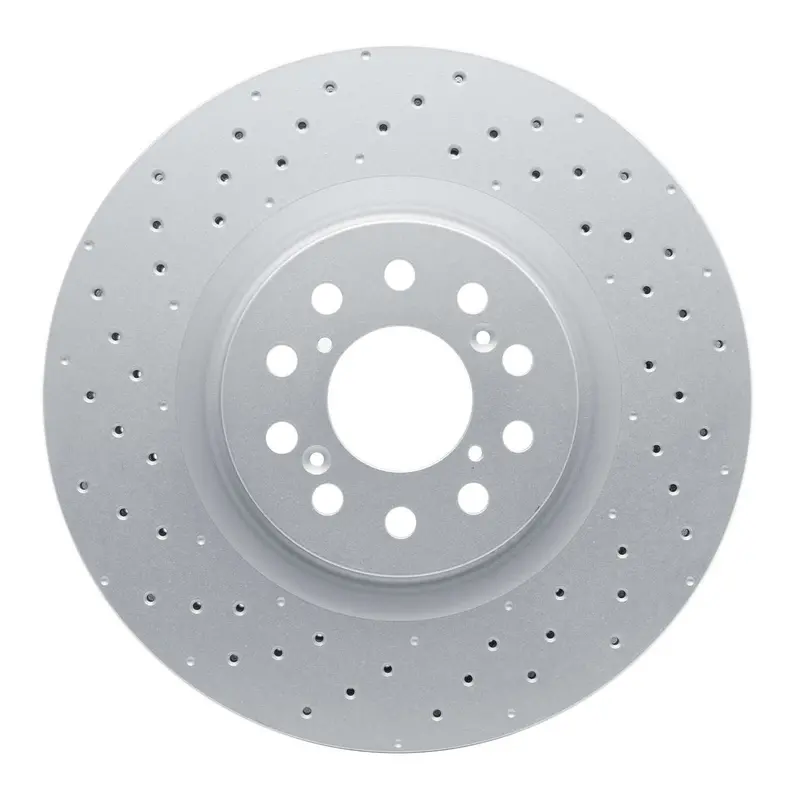 Dynamic Friction 2023-2026 Honda Civic Hatchback Front Drilled Hi-Carbon Alloy Geomet Coated Rotor (350X32 Vented) 1