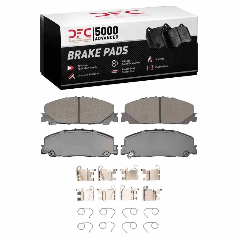 Dynamic Friction 2023-2026 Honda Pilot Front 5000 Advanced Ceramic Brake Pads And Hardware Kit 1