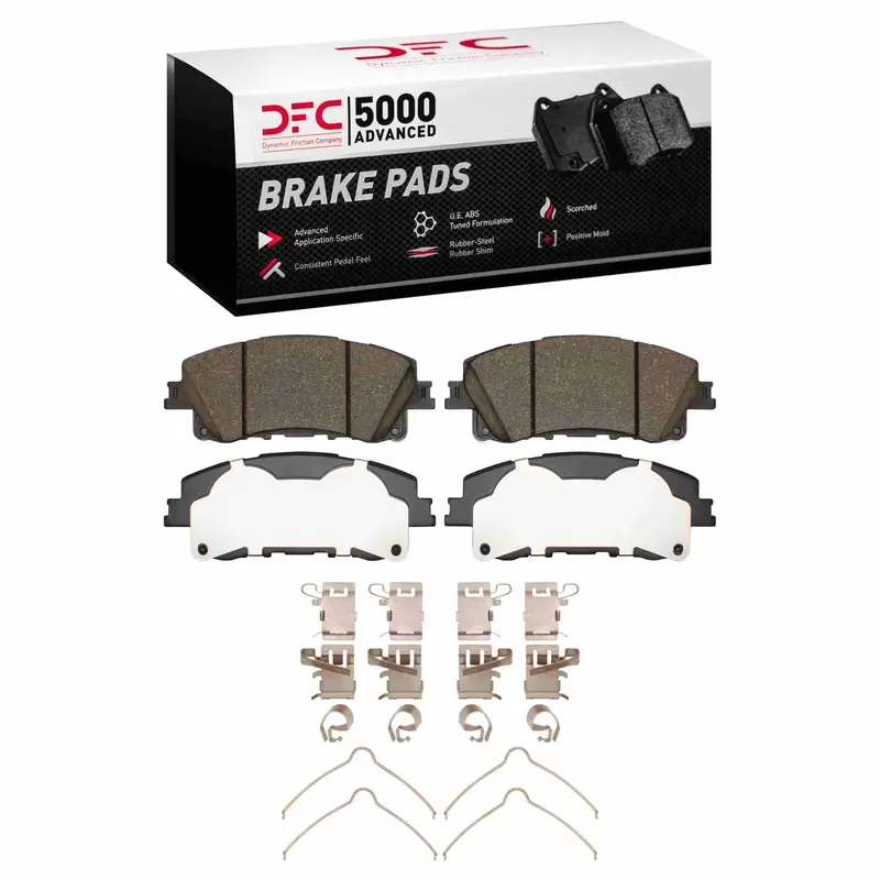 Dynamic Friction 2024-2025 Mazda Cx-1970 Front 5000 Advanced Ceramic Brake Pads And Hardware Kit 1