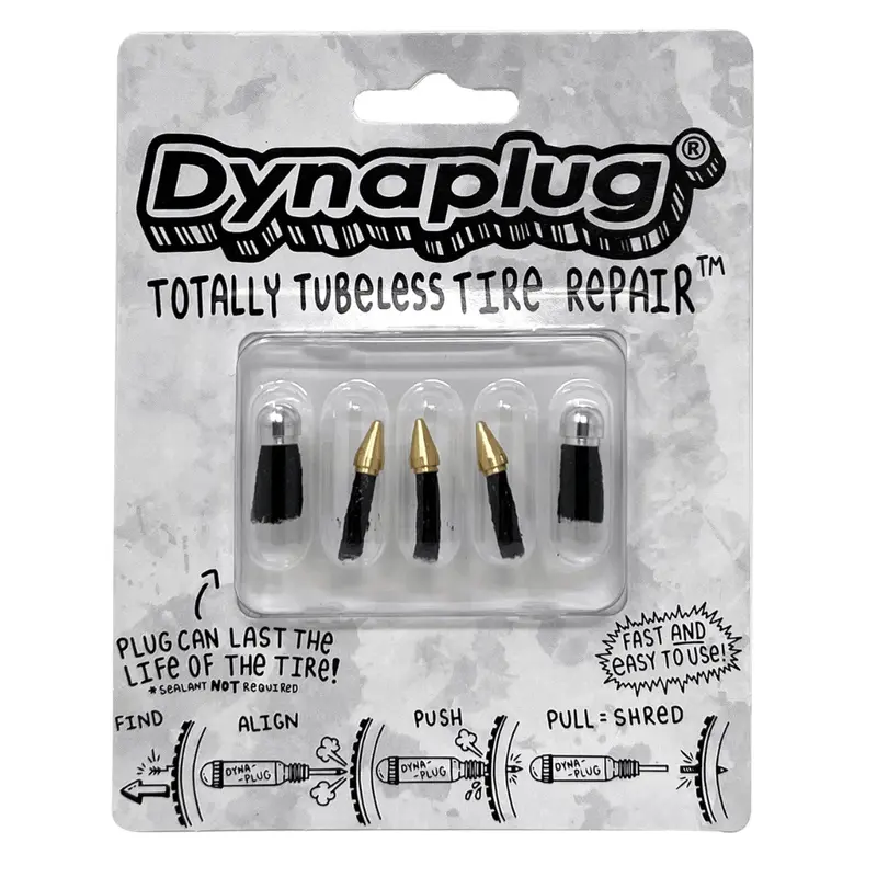 Dynaplug Pointed Soft Nose Tip + Megaplug Combo 5 Pack Of Tubeless Tire Repair Plugs 1