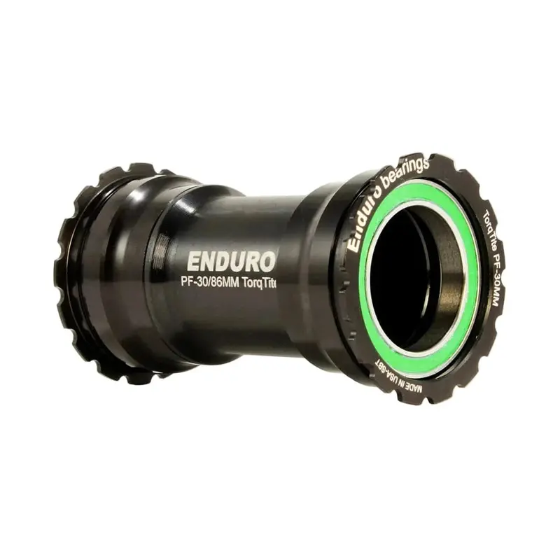 Enduro Torqtite Stainless Steel Angular Contact Bottom Bracket, 386Evo, Black 1
