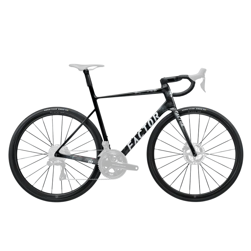 Factor O2 VAM Premium Carbon Frameset with Integrated 28 mm Front / 33 mm Rear Wheelset