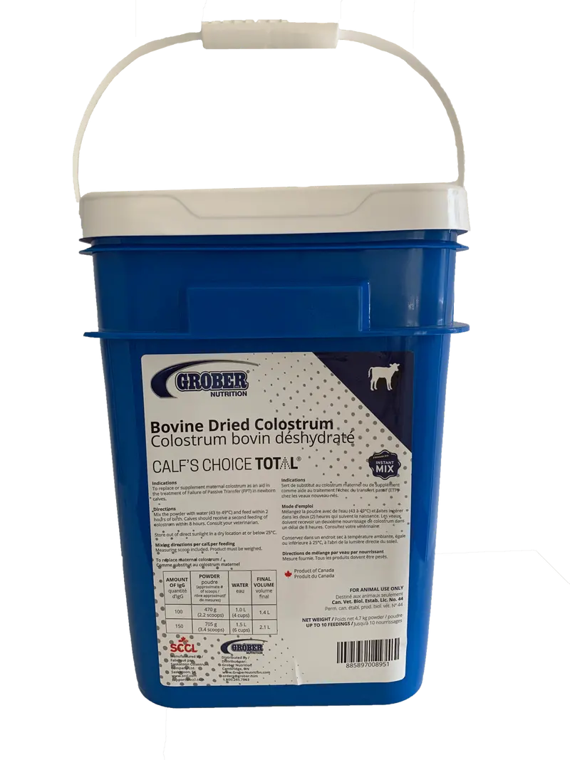 Grober Bovine Dried Colostrum - Calf's Choice Total 1