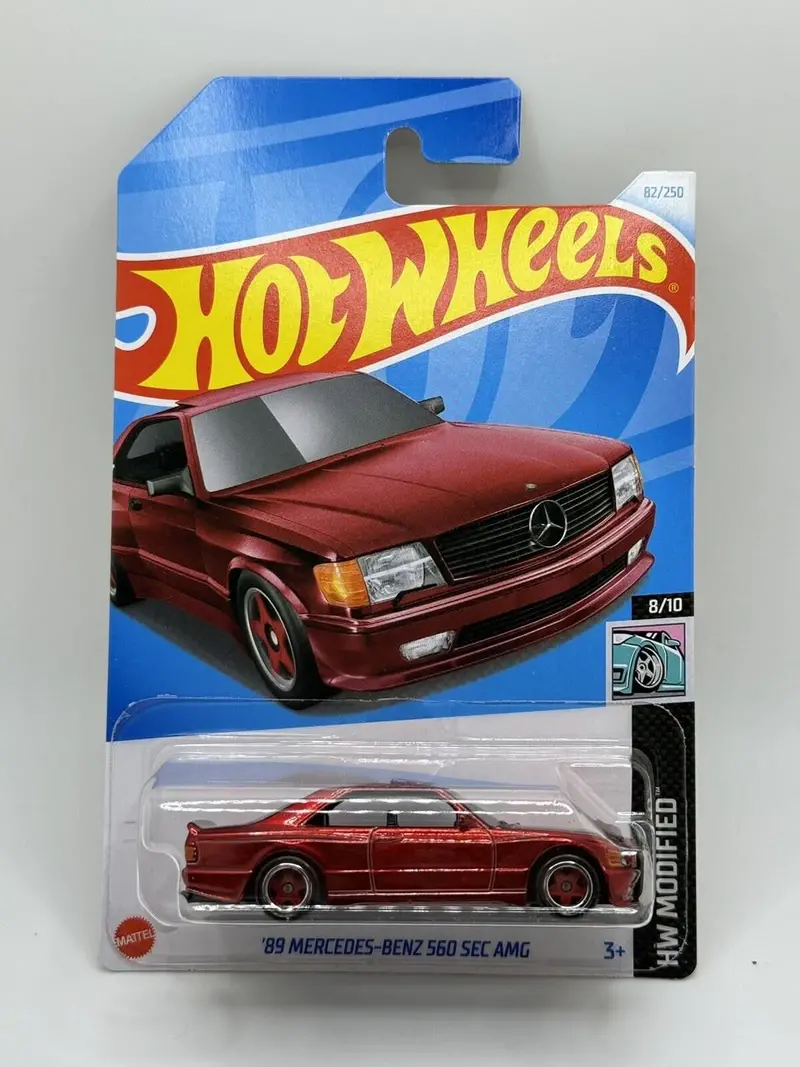 Hot Wheels Super Treasure Hunt 2024 - 1989 Mercedes-Benz 560 Sec Amg - Dark Red 1