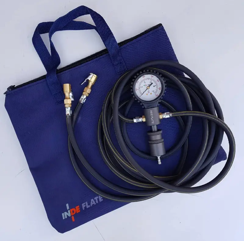 Indeflate Inflate/Deflate Tire Device With Carrying Bag 1