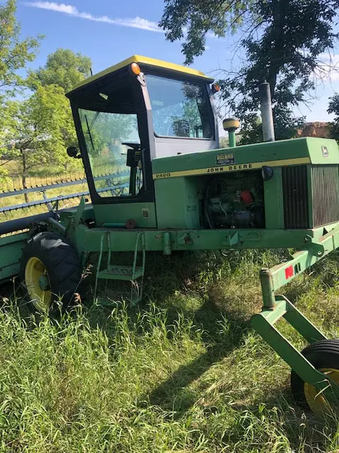 John Deere 2420 Diesel Swather For Salvage 1