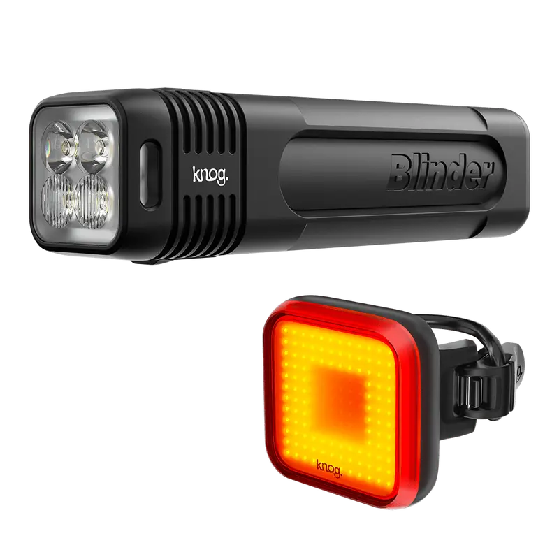 Knog Blinder 900 And Blinder Square Front And Rear Light Set 1