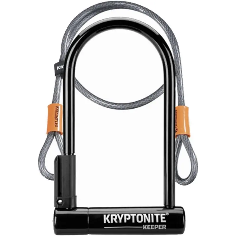 Kryptonite Keeper 12 U-Lock With 4' Flex Cable 1