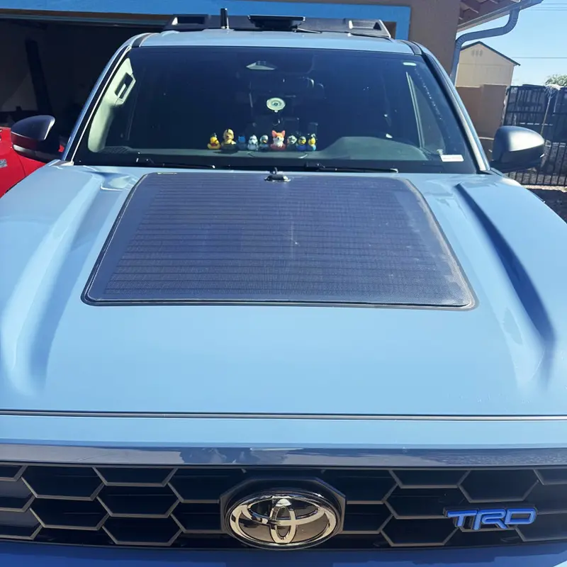 Lensunsolar 100W Hood Flexible Solar Panel For 4Runner (2025-Current) 1
