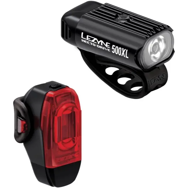 Lezyne Hecto Drive 500Xl/Ktv Drive+ Front And Rear Light Set 1