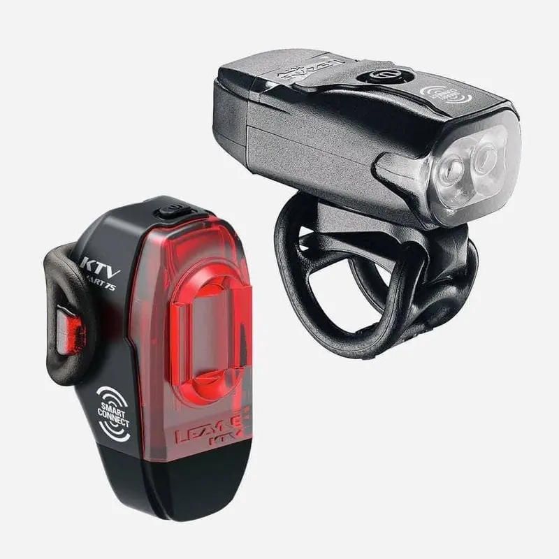 Lezyne Ktv Drive Front And Ktv Pro Smart Rear Light Set Black 1