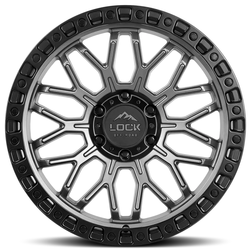 Lock Off-Road Wheels Combat Matte Grey 2