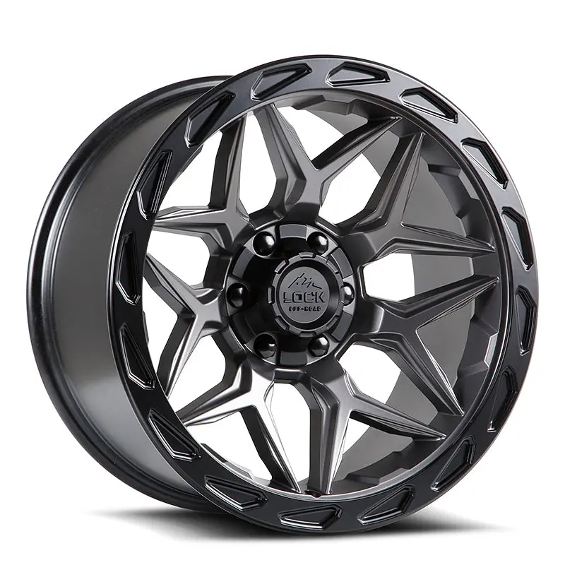 Lock Off-Road Wheels Matrix Matte Grey 1