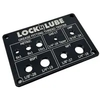 Locknlube Grease Fitting Thread Tester, Lnl 132 1