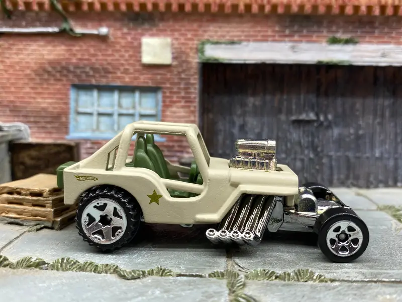 Loose Hot Wheels - 1942 Jeep Cj-2A - Tan 1