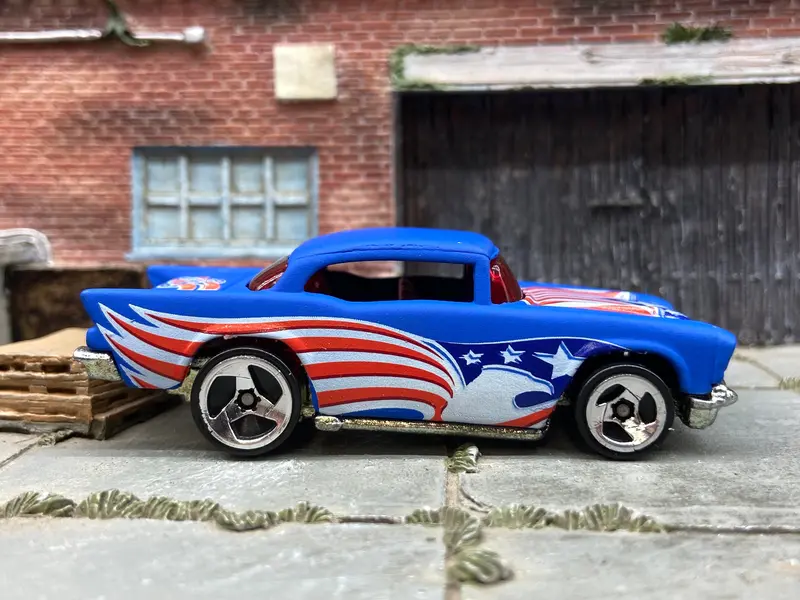 Loose Hot Wheels -1957 Chevy - Red White And Blue 1