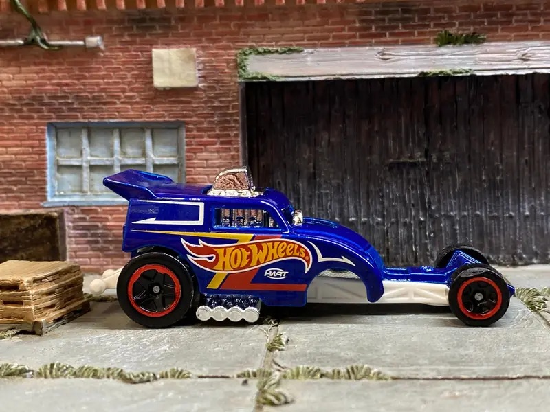 Loose Hot Wheels - Altered Ego Dragster - Hot Wheels Blue And White 1