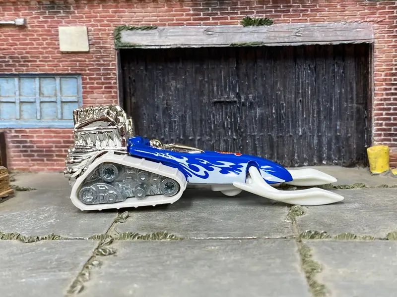 Loose Hot Wheels - Big Chill Snowmobile - Blue And White 1