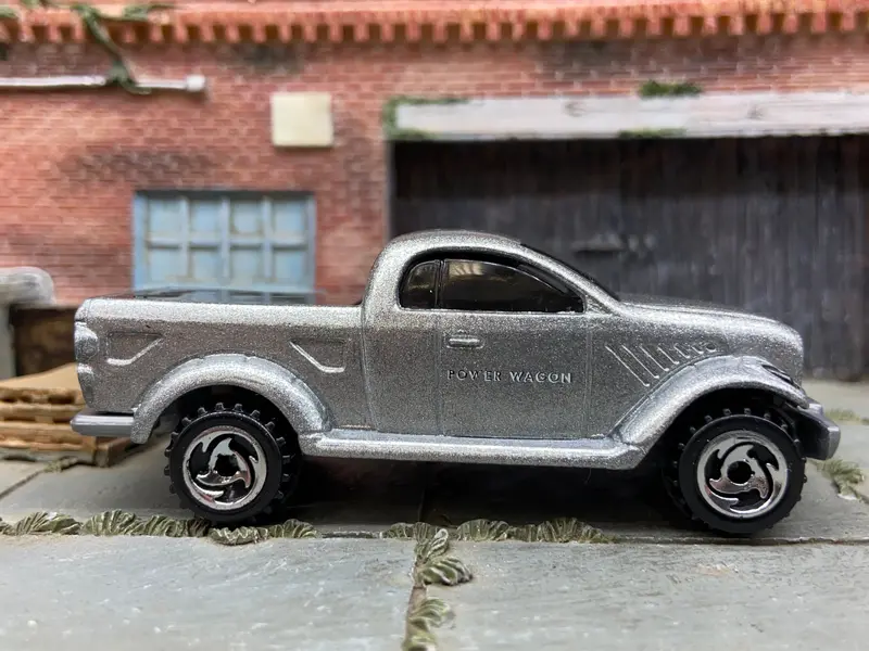 Loose Hot Wheels Dodge Power Wagon 4X4 Truck In Silver 1