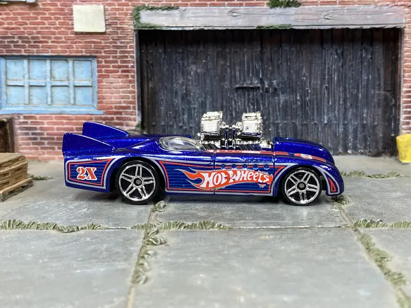 Loose Hot Wheels - Double Vision Salt Flat Racer - Blue 1