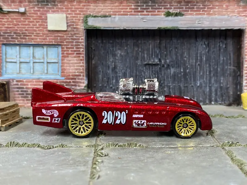 Loose Hot Wheels - Double Vision Salt Flat Racer - Dark Red 1