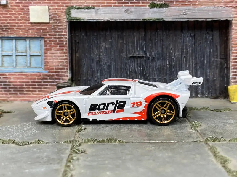 Loose Hot Wheels - Ford Gt40 - White And Red Borla 1