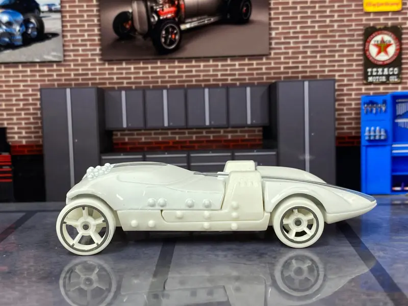 Loose Hot Wheels - Hw Twin Mill Braille Racer - White 1