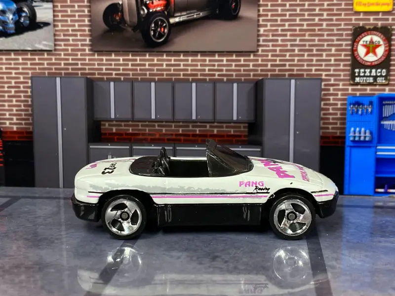 Loose Hot Wheels - Mazda Mx-5 Miata - White And Pink Pang Racing 1