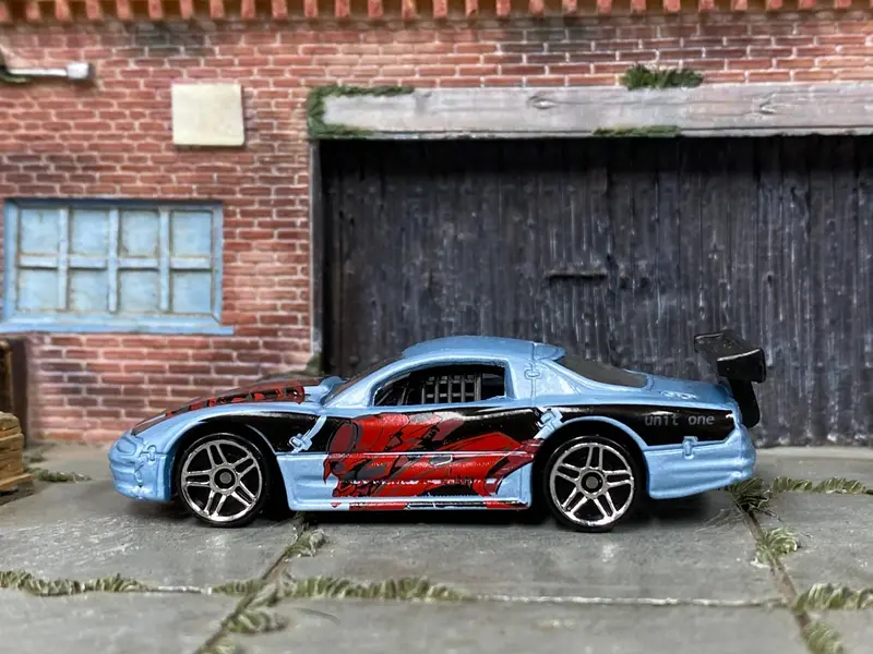 Loose Hot Wheels - Olds Aurora Gts-1 - Blue, Black And Red 1