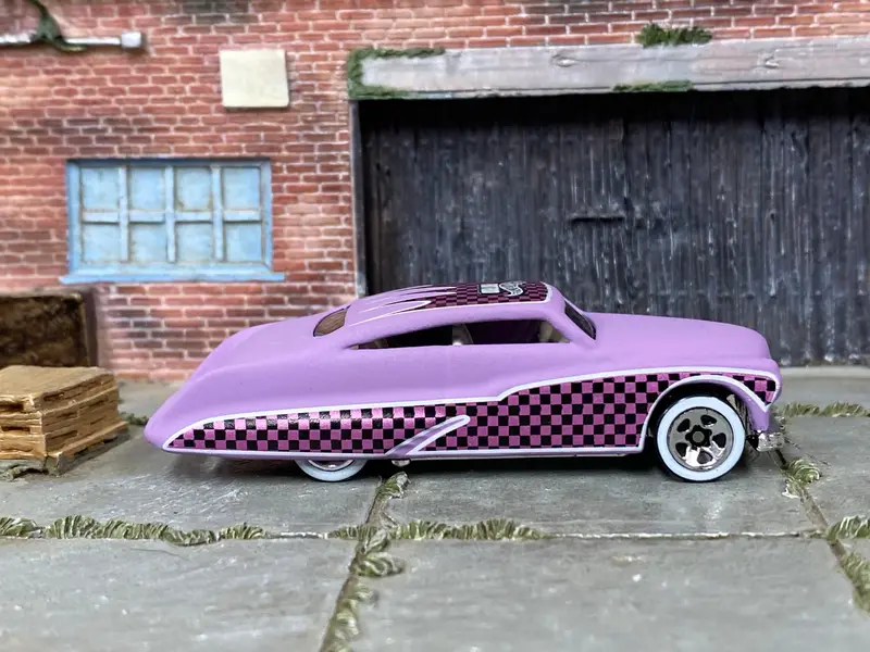 Loose Hot Wheels - Pearl Passion - Purple Checkered Flag Hot Rod 1