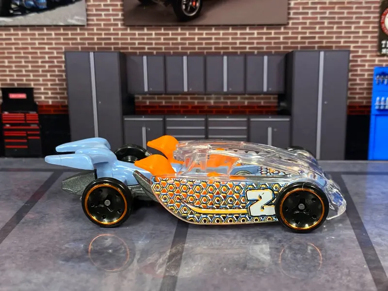 Loose Hot Wheels - Pedal De Metal - Silver And Orange 1