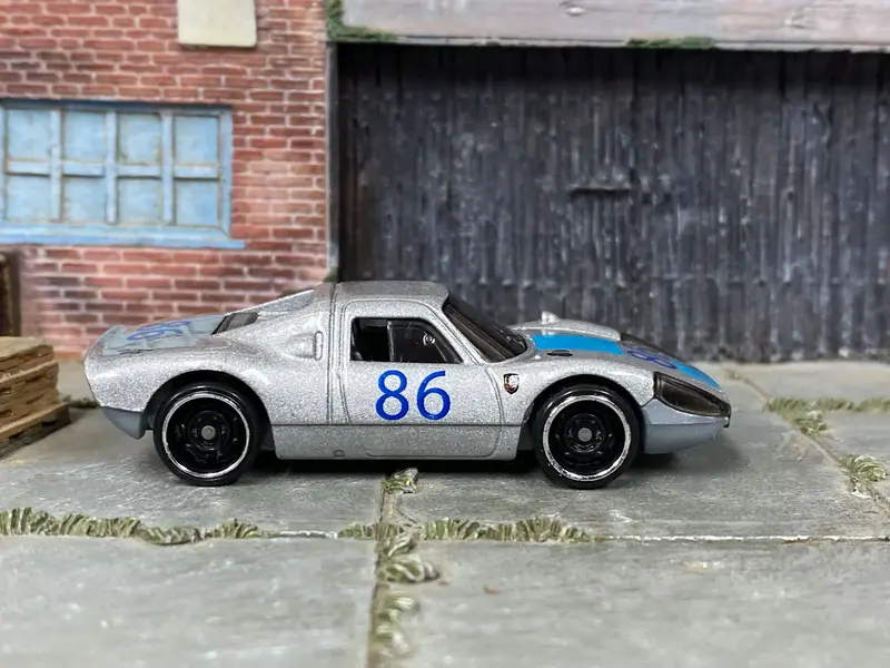 Loose Hot Wheels - Porsche 904 Carrera Gts - Silver And Blue 86 1