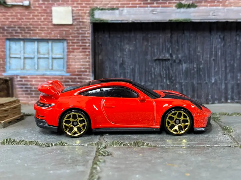 Loose Hot Wheels - Porsche 911 Gt3 - Red And Black 1