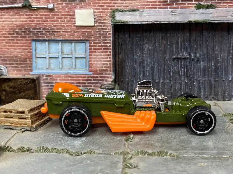 Loose Hot Wheels - Rigor Motor - Green And Orange 1