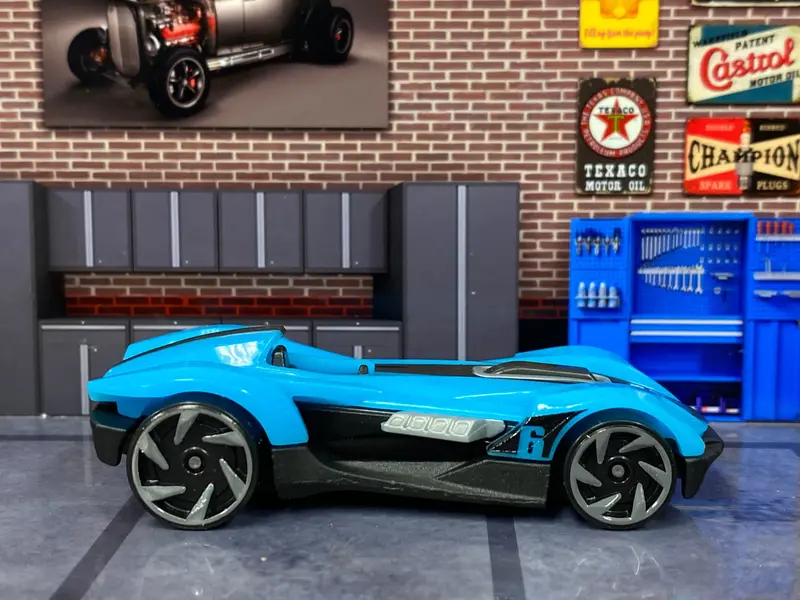 Loose Hot Wheels - Roadster Bite - Blue And Black 1