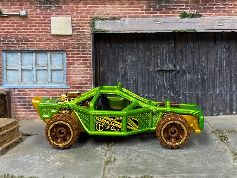 Loose Hot Wheels - Roll Cage Off Road Sandrail - Green And Gold 1