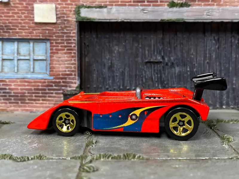 Loose Hot Wheels - Shadow Mk Iia Race Car - Red, Yellow And Blue 1