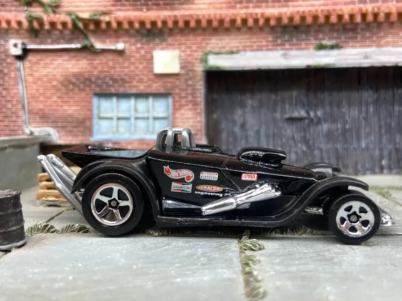 Loose Hot Wheels - Super Comp Dragster - Black Race Livery 1