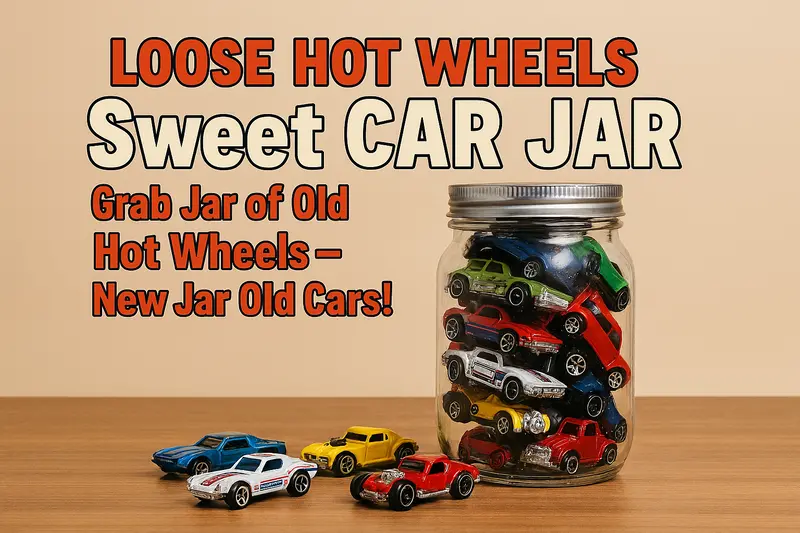 Loose Hot Wheels - Sweet Car Jar - Grab Jar Of Old Hot Wheels - New Jar Old Cars! 1