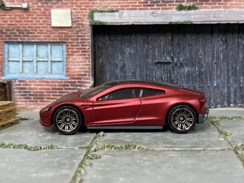 Loose Matchbox - Tesla Roadster - Satin Dark Red 1