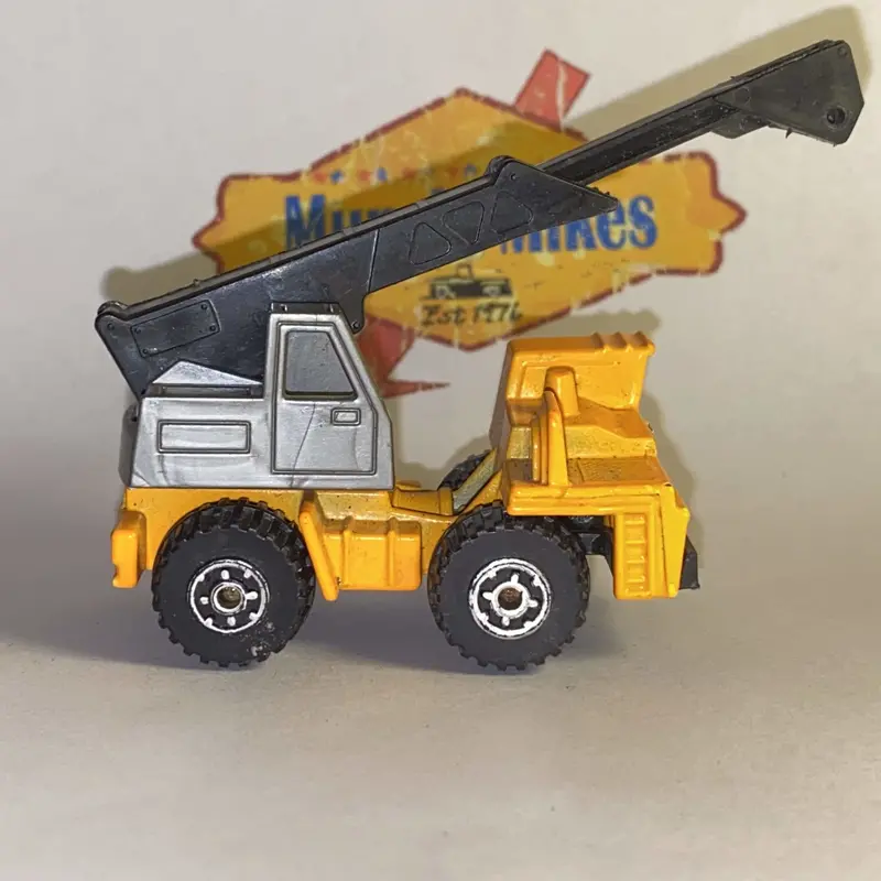 Matchbox Faun Mobile Crane Truck Bright Orange W/Black Boom 1:90 Scale 2