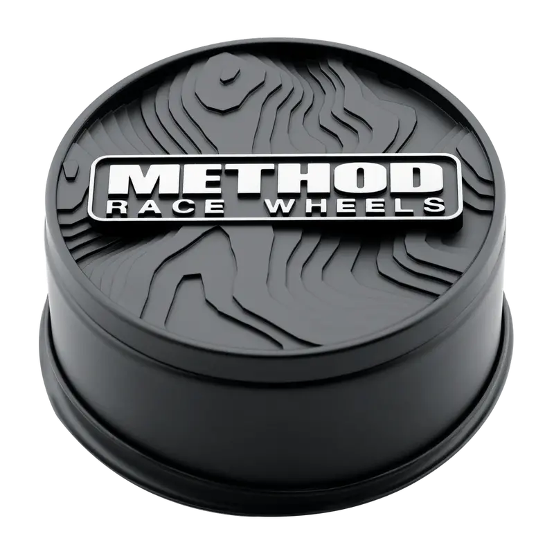 Method Race Wheels Center Cap - Topo Push Through Black 1