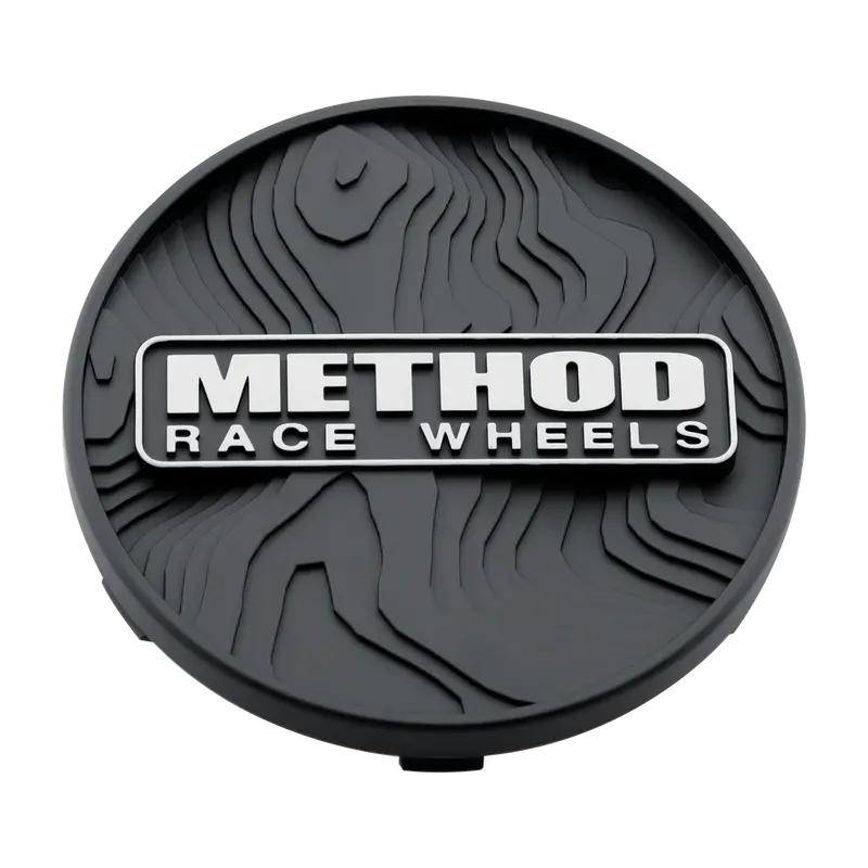 Method Race Wheels Center Cap - Topo Snap-In Black 1